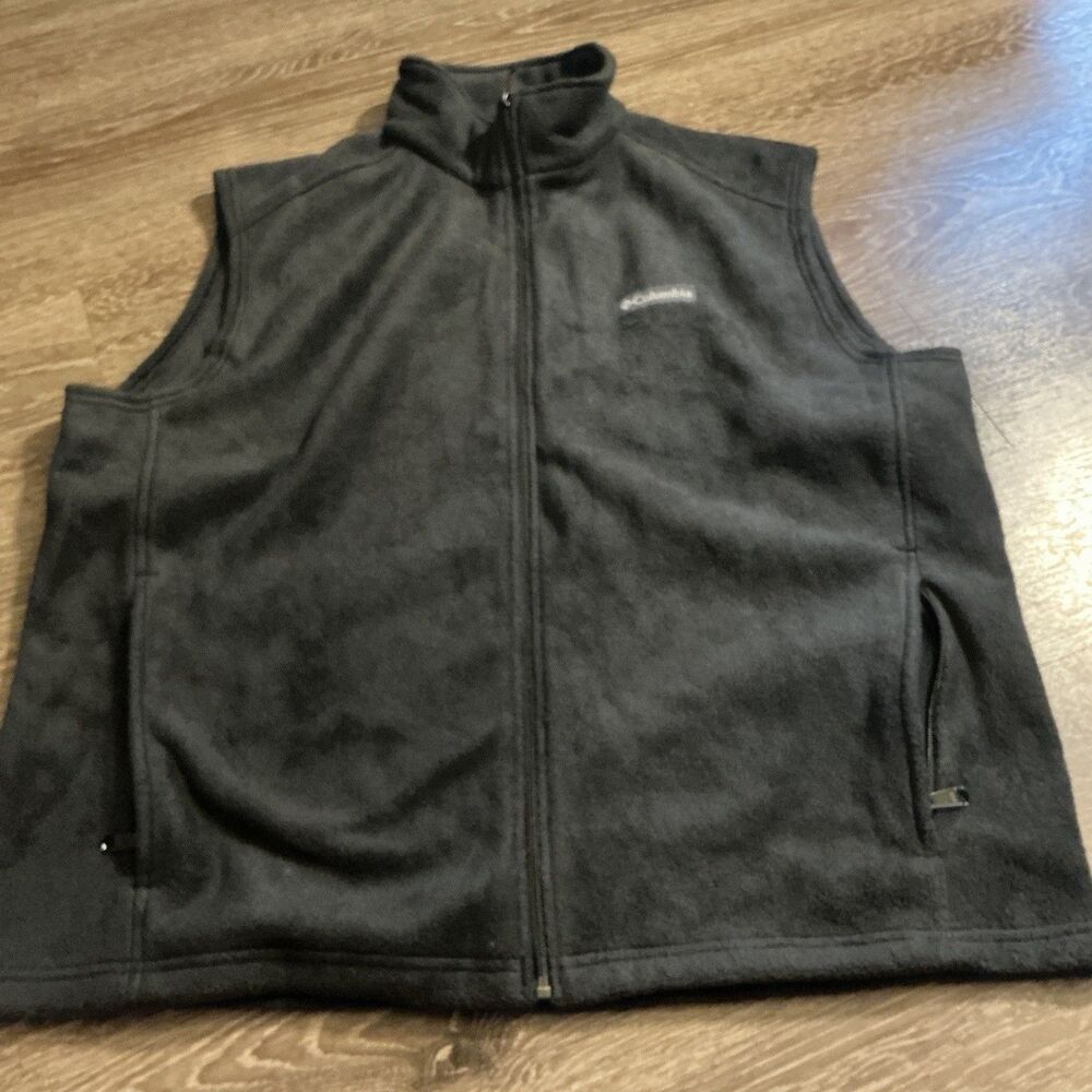 XL Columbia fleece full zip vest NWOT  Dark Navy